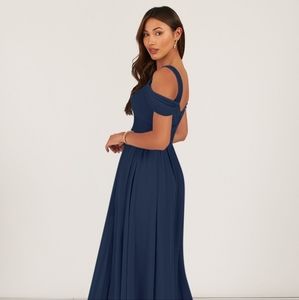 Azazie Lianne Navy Dress